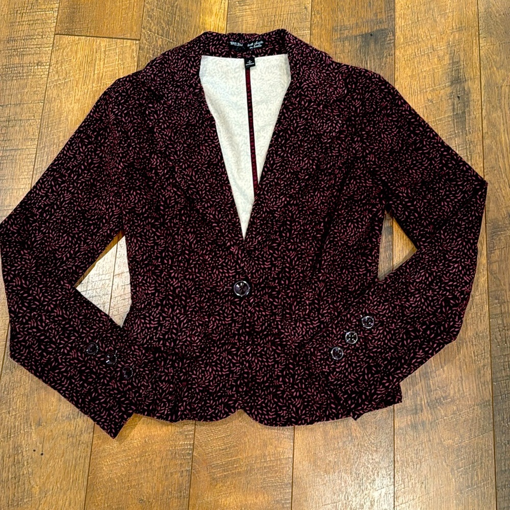 Purple Floral Blazer